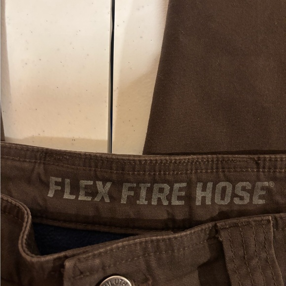 Duluth Trading Co Fleece Lined Brown Cargo Utility Work Pants Men’s Size 36x30 - Picture 2 of 7